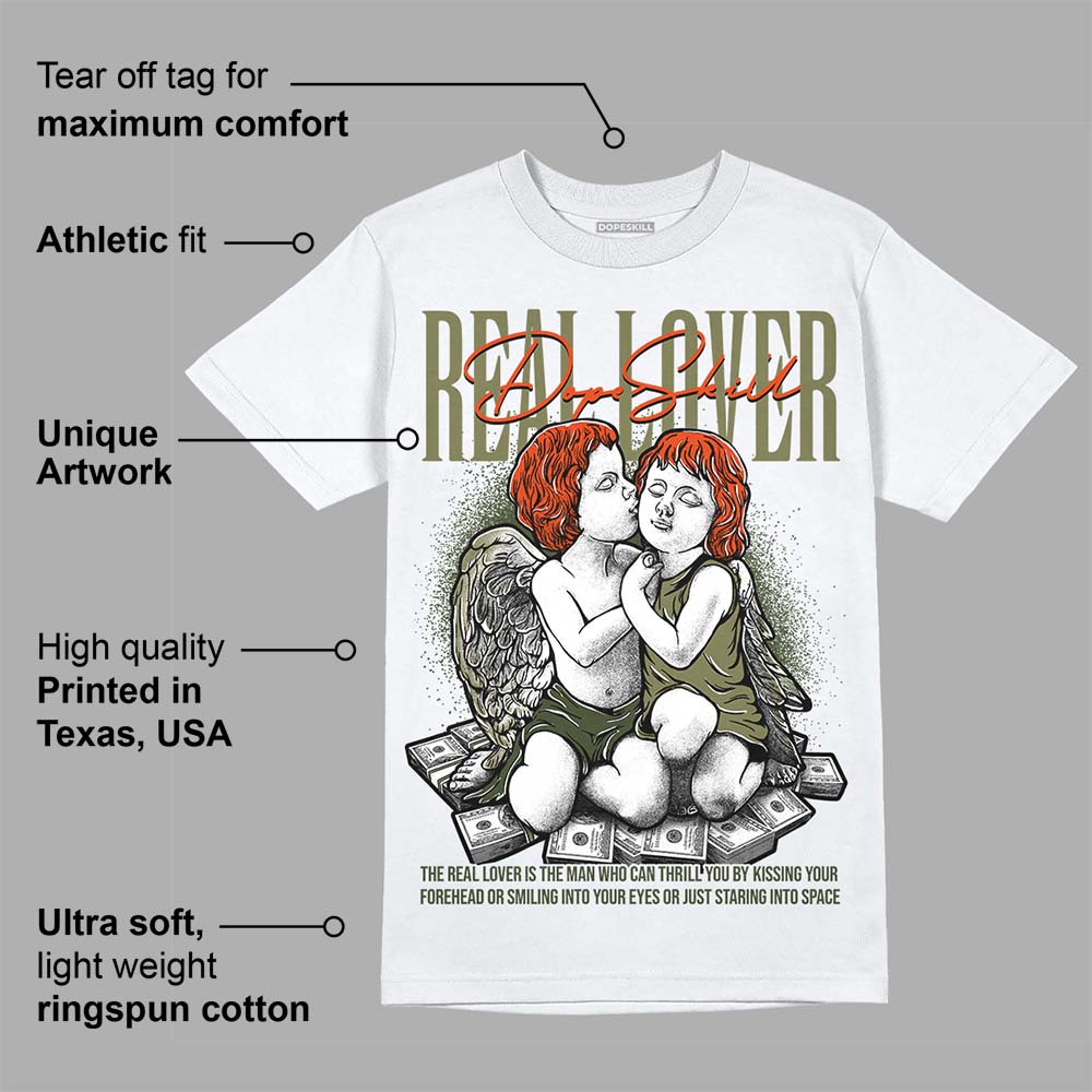 Olive Collection superstreetwear T-Shirt Real Lover Graphic