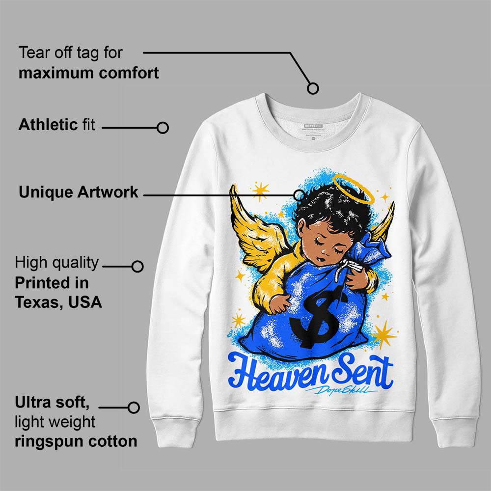 Royal Blue Collection superstreetwear Sweatshirt Heaven Sent Graphic