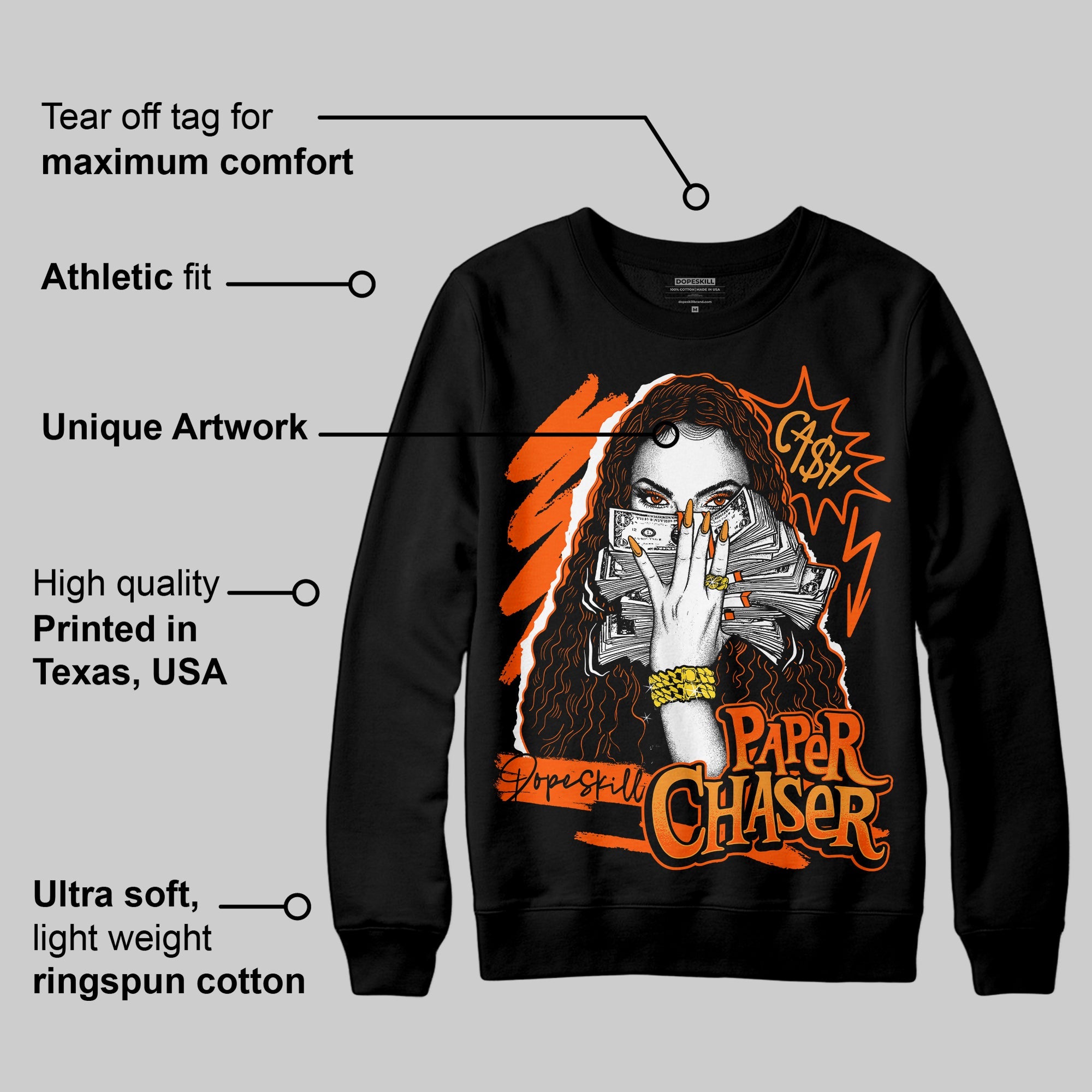 Brilliant Orange 12s superstreetwear Sweatshirt NPC Graphic
