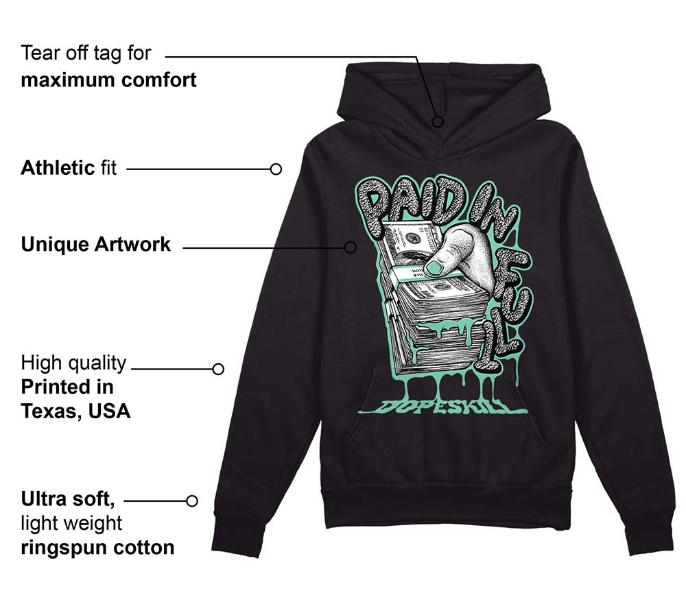 Green Glow 3s superstreetwear Hoodie Sweatshirt Paid In Full Graphic
