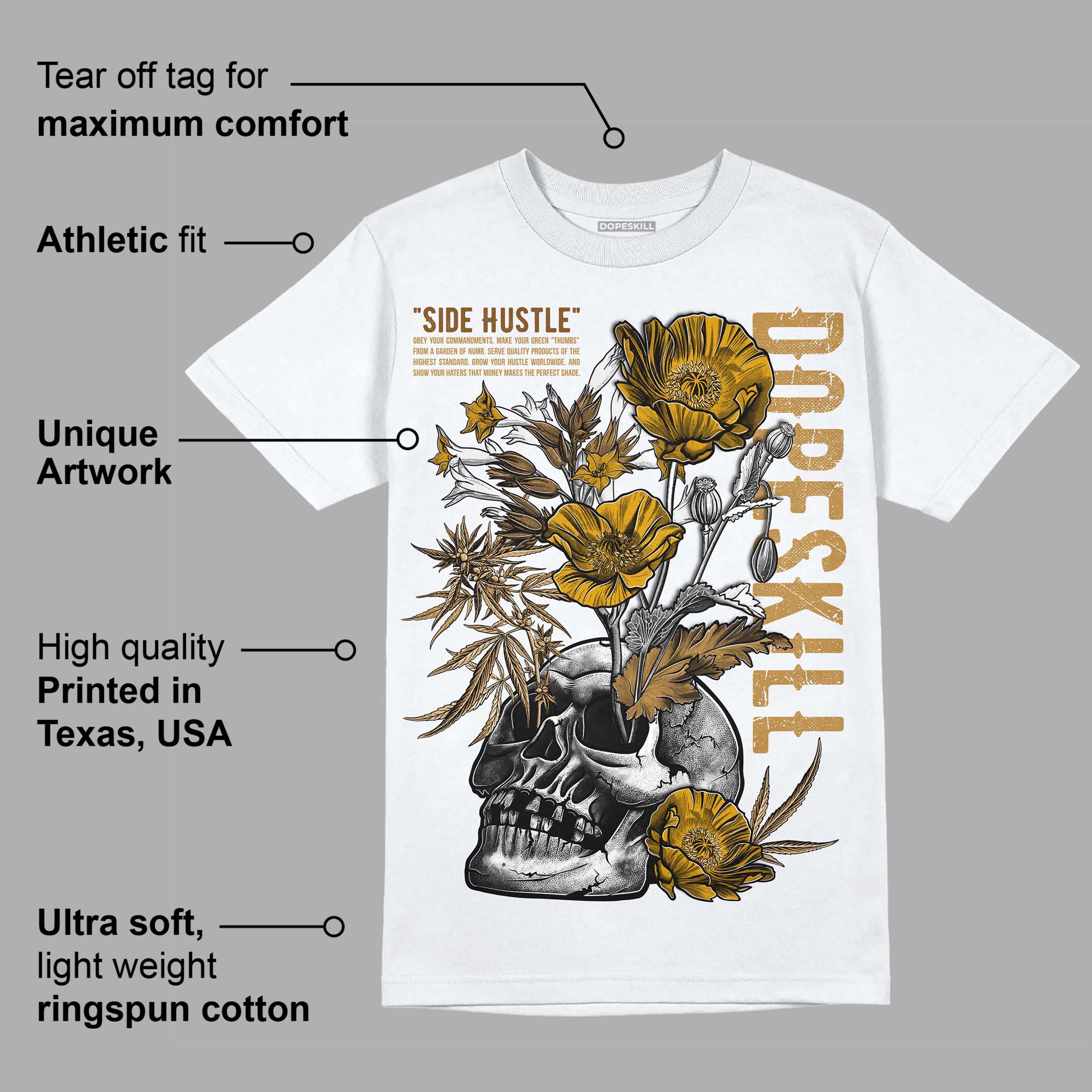 Wheat 13s superstreetwear T-Shirt Side Hustle Graphic