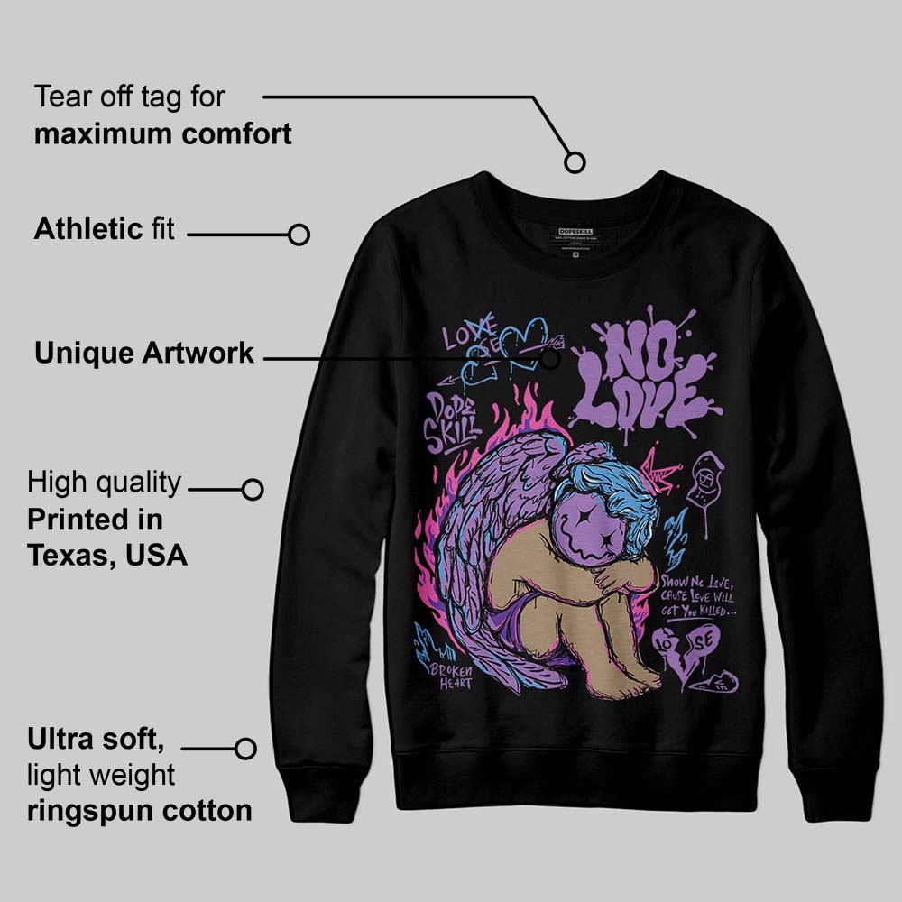 PURPLE Collection superstreetwear Sweatshirt No Love Graphic