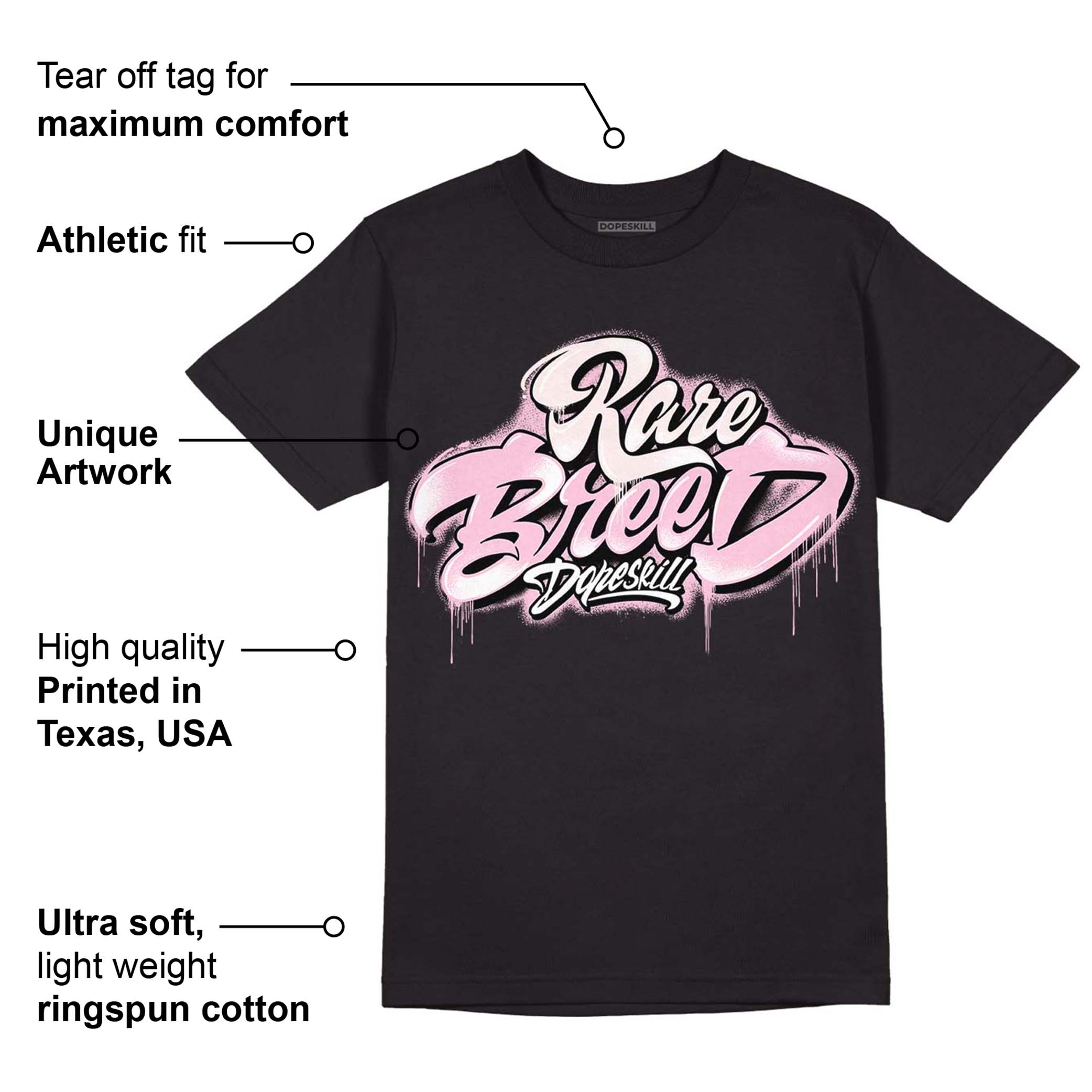 Dunk Low Pink Foam superstreetwear T-Shirt Rare Breed Type Graphic