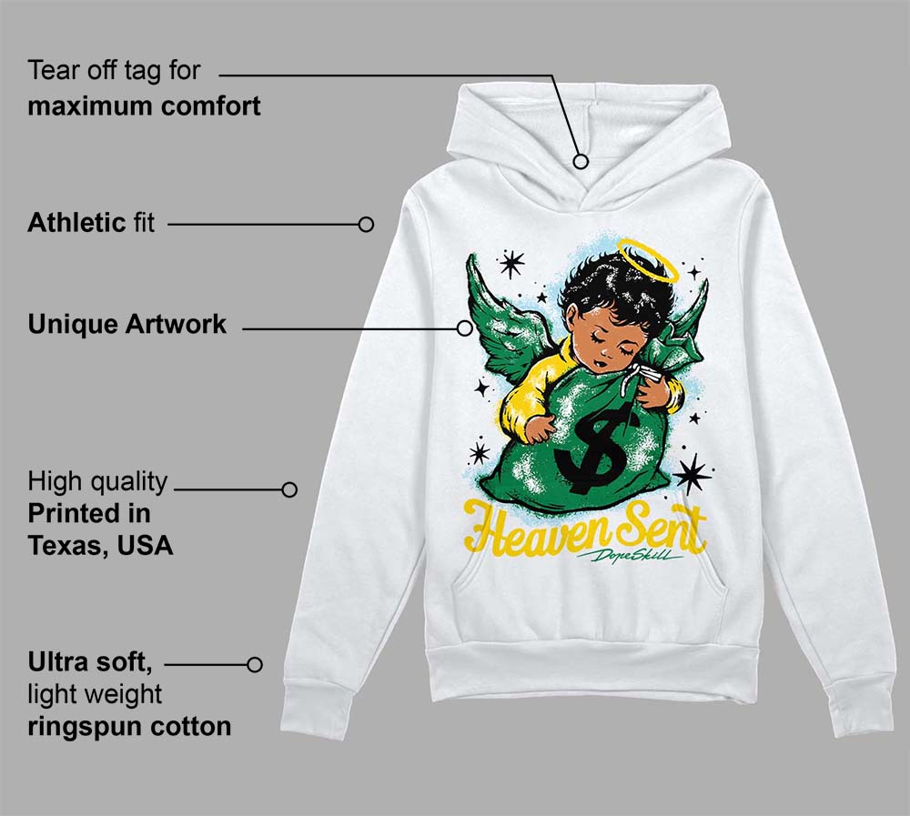 Lucky Green 5s superstreetwear Hoodie Sweatshirt Heaven Sent Graphic