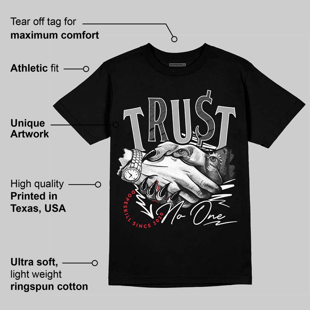 White Thunder 4s superstreetwear T-Shirt Trust No One Graphic