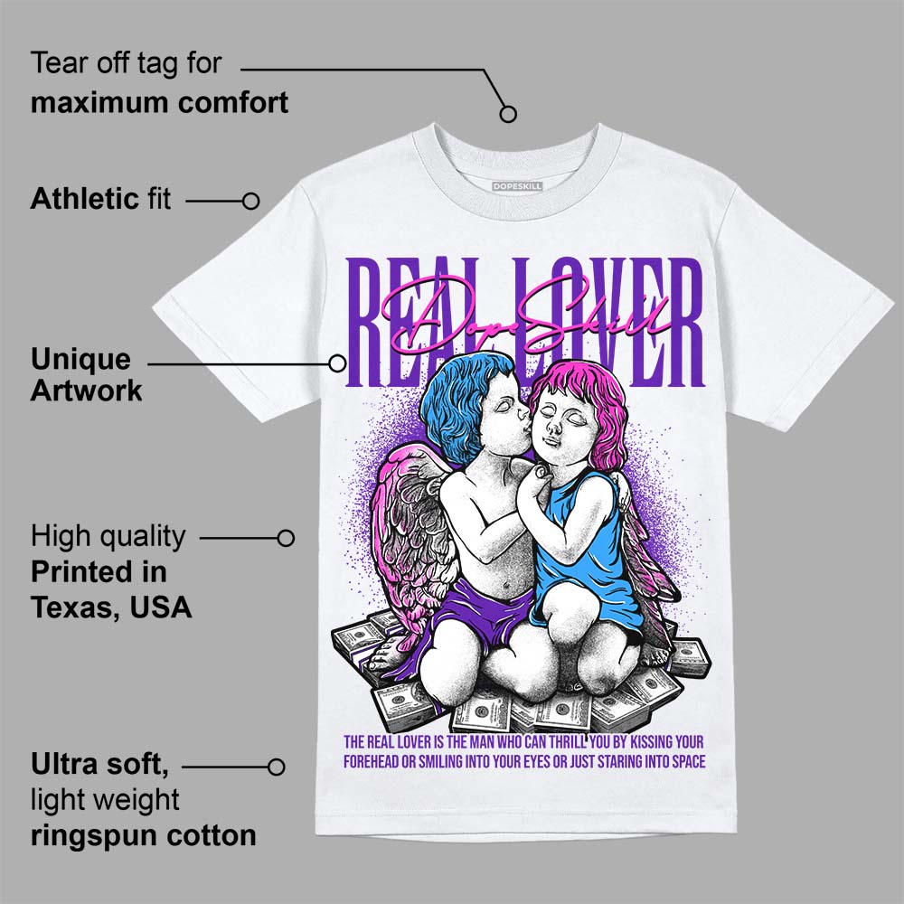 Dunk Purple Championship Court White superstreetwear T-Shirt Real Lover Graphic