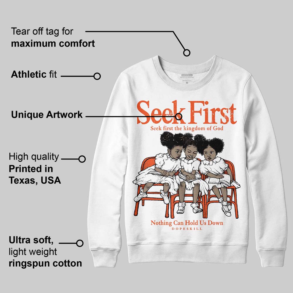 Orange Milk superstreetwear Sweatshirt New Seek First Graphic
