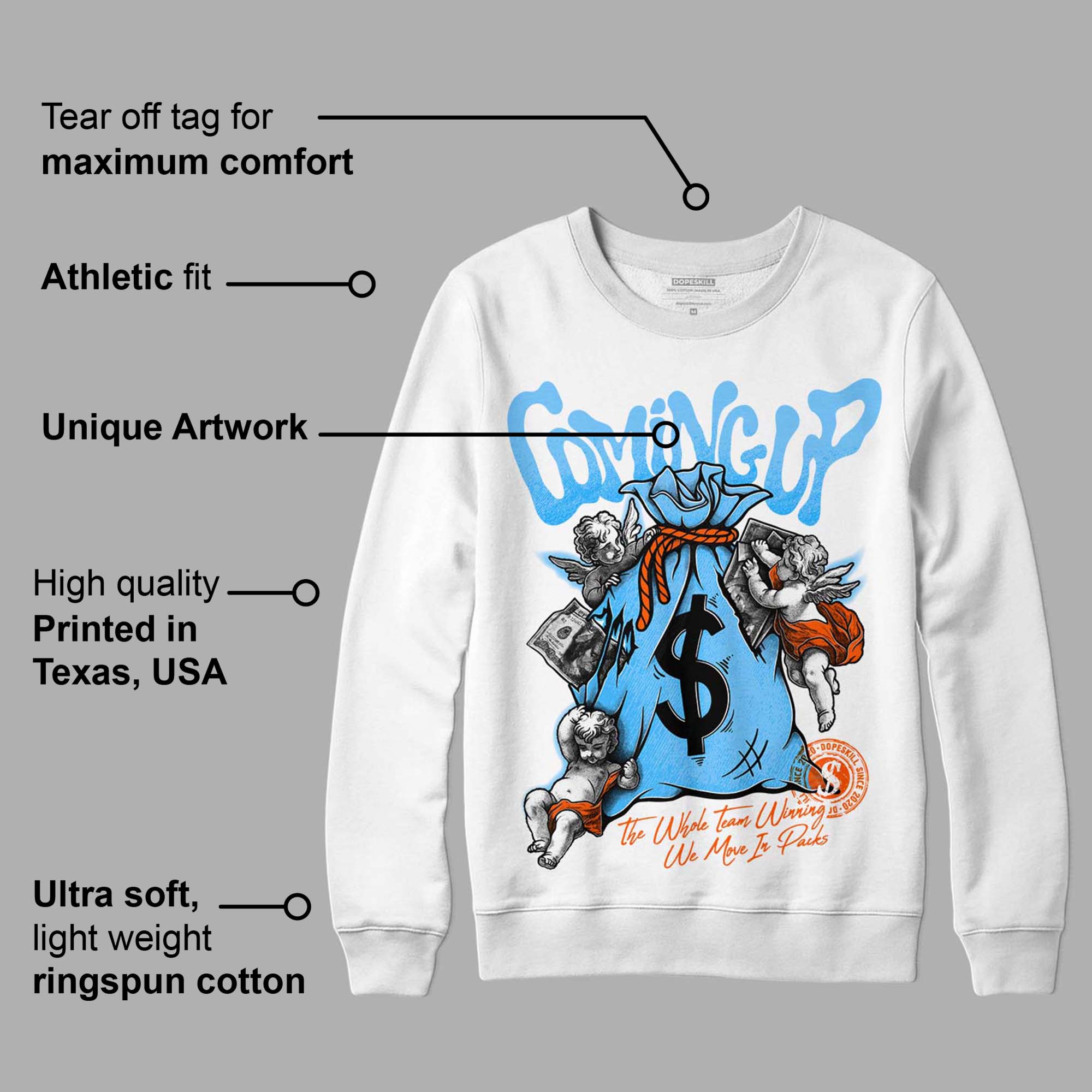 Dunk Low Futura University Blue superstreetwear Sweatshirt Money Bag Coming Up Graphic