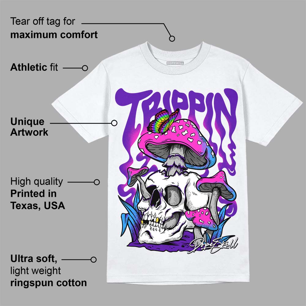 Dunk Purple Championship Court White superstreetwear T-Shirt Trippin Graphic