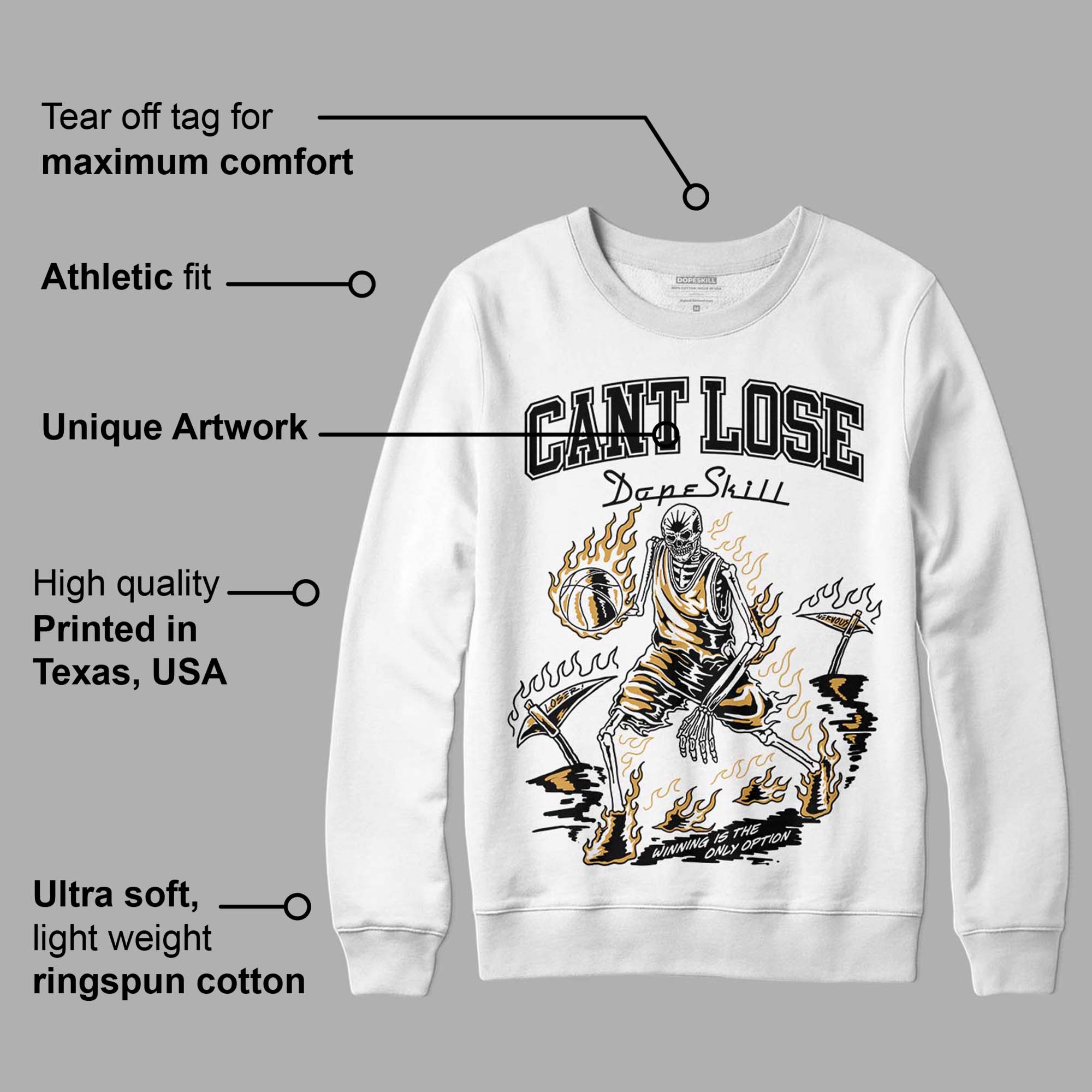 Gratitude 11s superstreetwear Sweatshirt Cant Lose Graphic