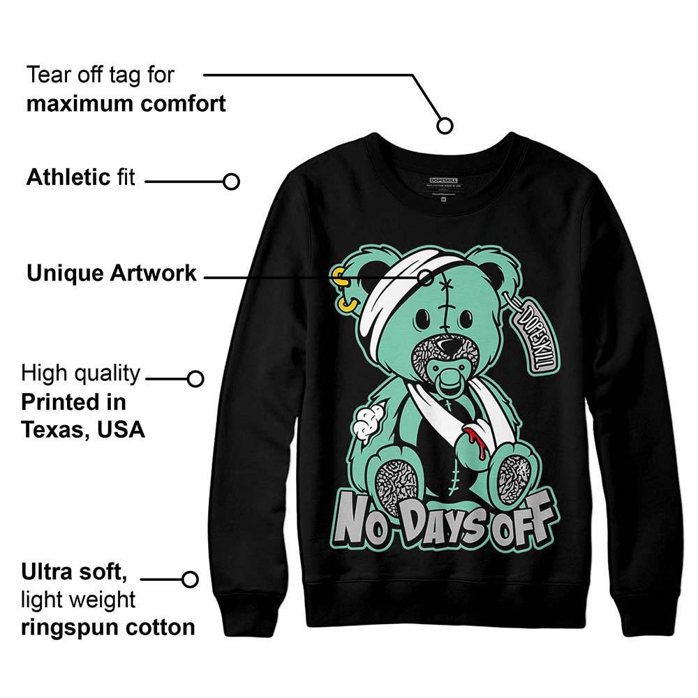 Green Glow 3s superstreetwear Sweatshirt Hurt Bear Graphic
