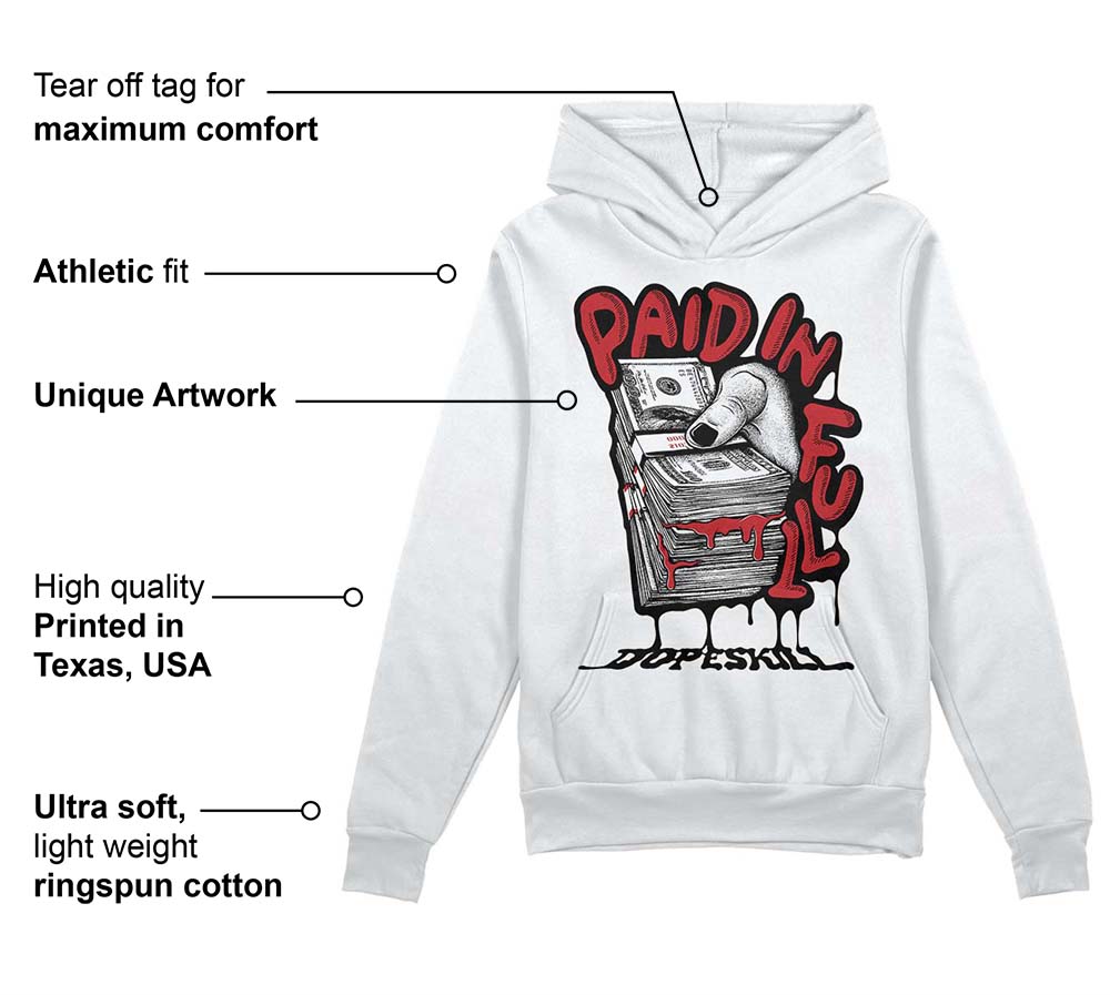 Red Taxi 12s superstreetwear Hoodie Sweatshirt Paid In Full Graphic