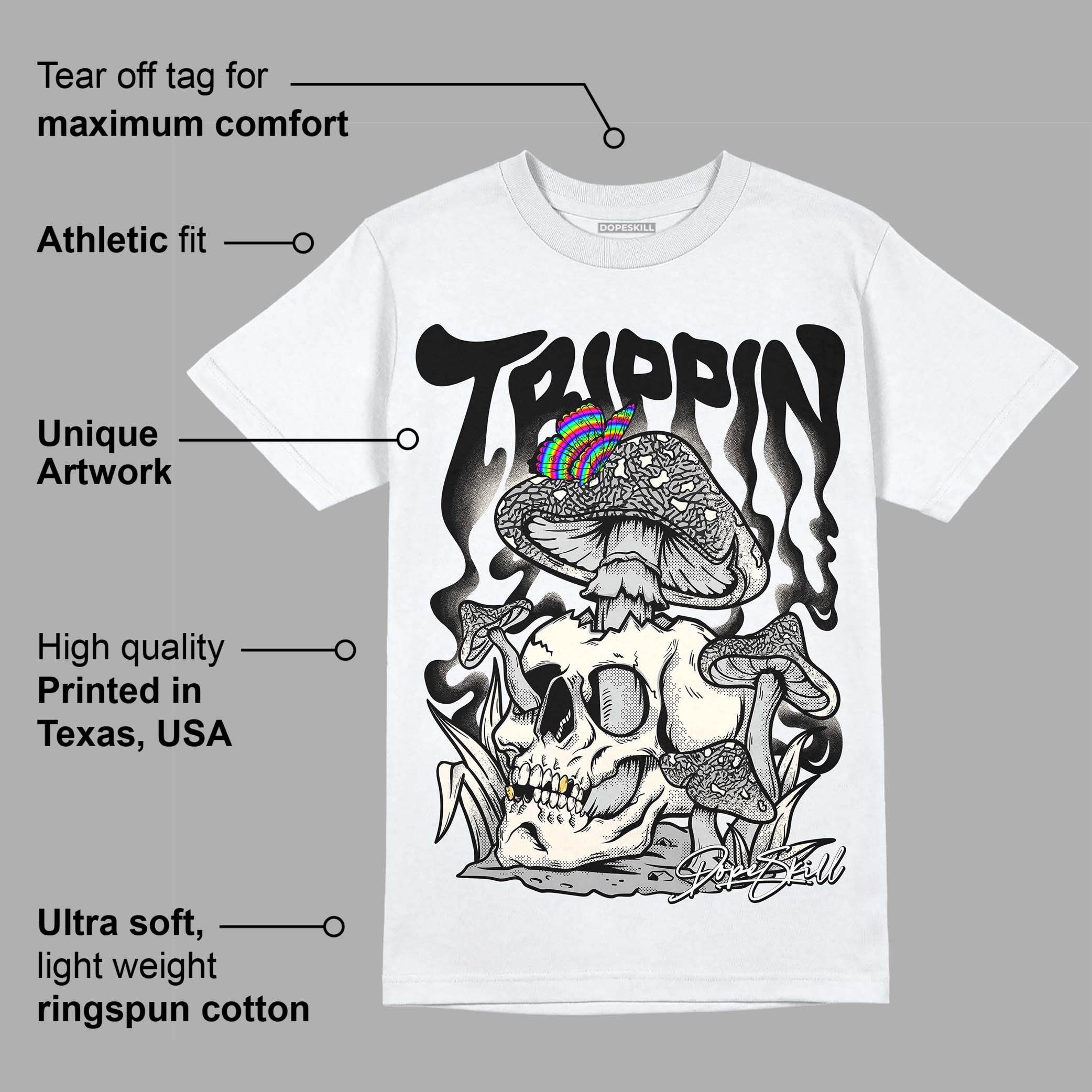 Off Noir 3s superstreetwear T-Shirt Trippin Graphic