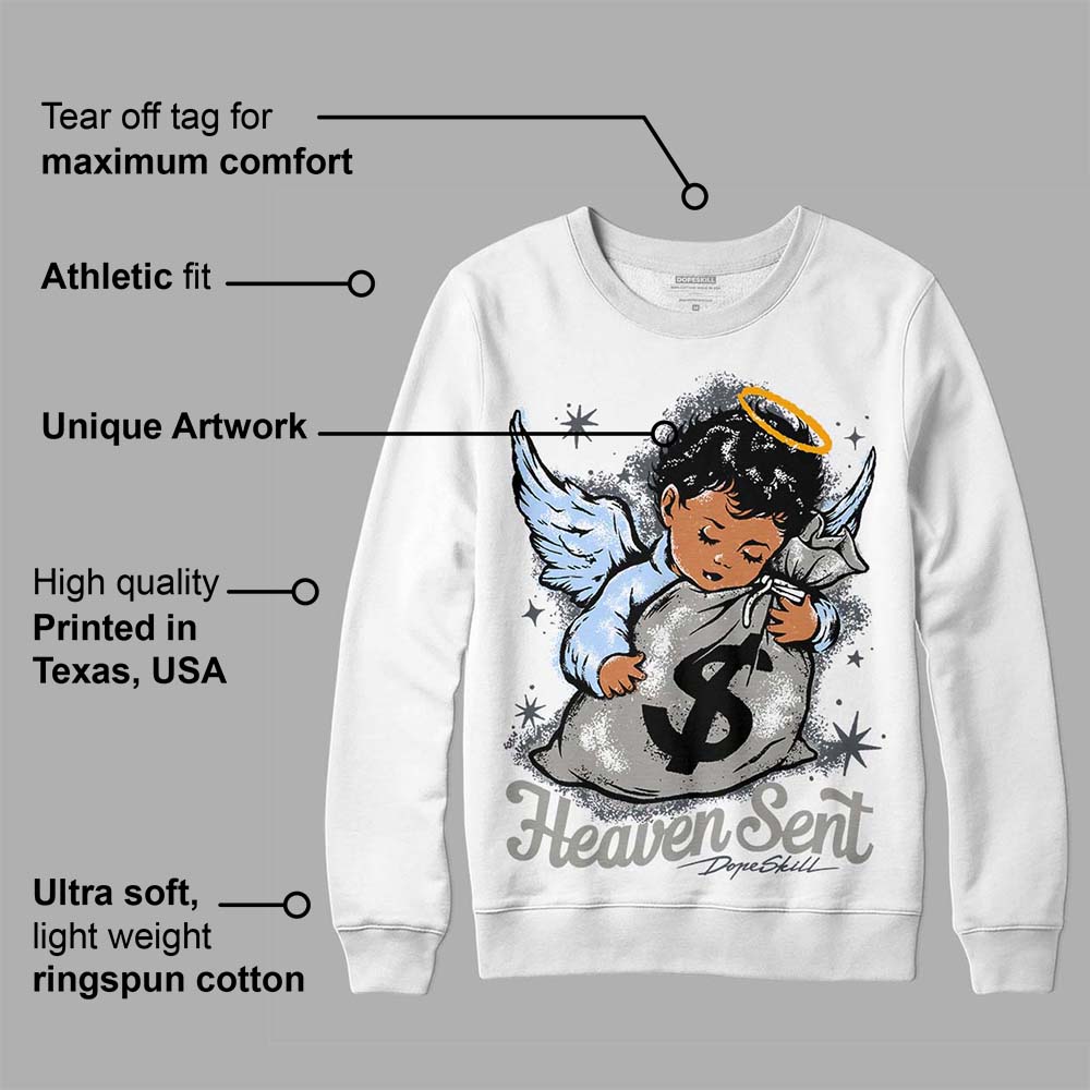 Cool Grey 11s superstreetwear Sweatshirt Heaven Sent Graphic