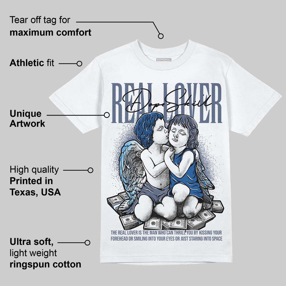 Diffused Blue 11s superstreetwear T-Shirt Real Lover Graphic