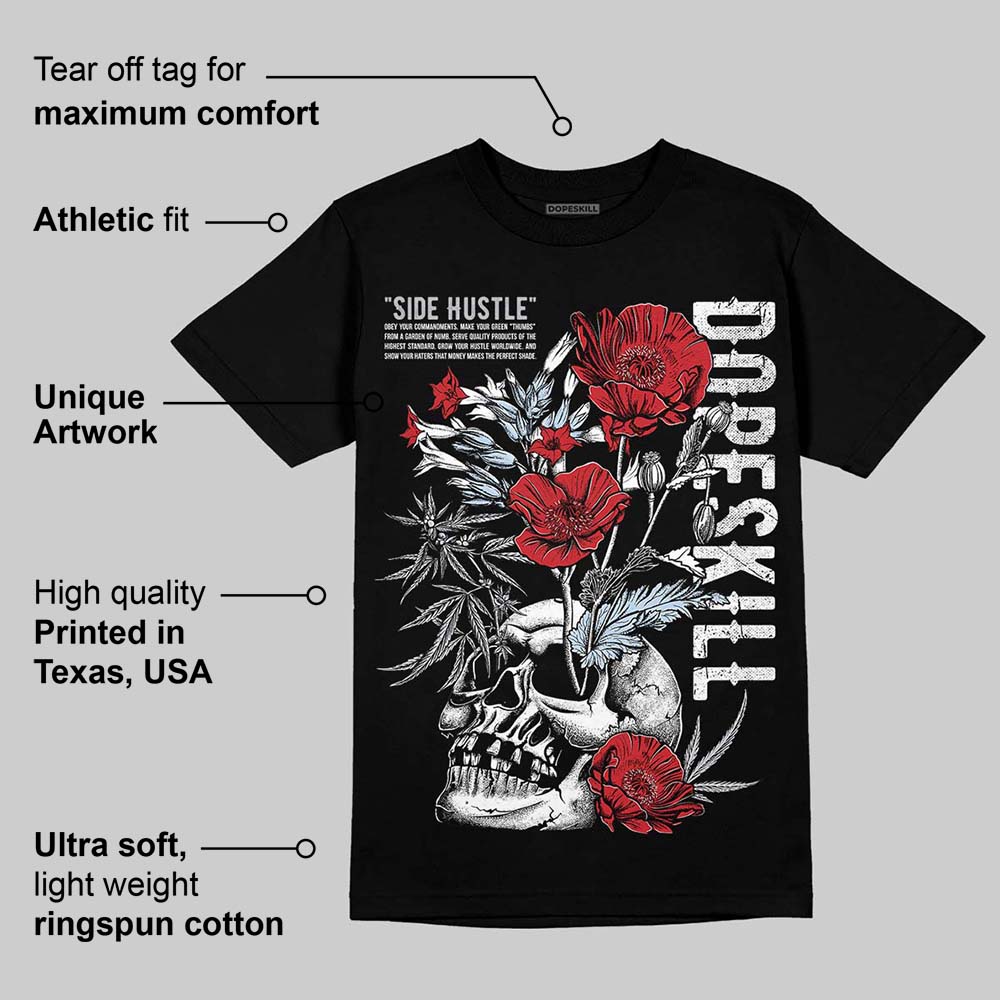 Black Metallic Reimagined 5s superstreetwear T-Shirt Side Hustle Graphic