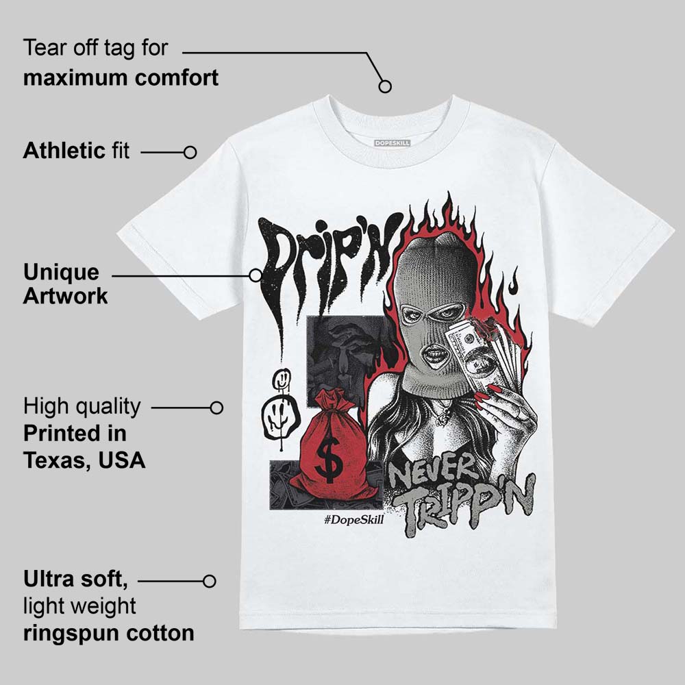 Black Cat 3s superstreetwear T-Shirt Drip'n Never Tripp'n Graphic