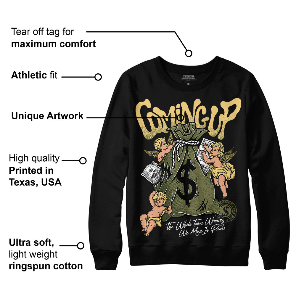 Craft Olive 4s superstreetwear Sweatshirt Money Bag Coming Up Graphic