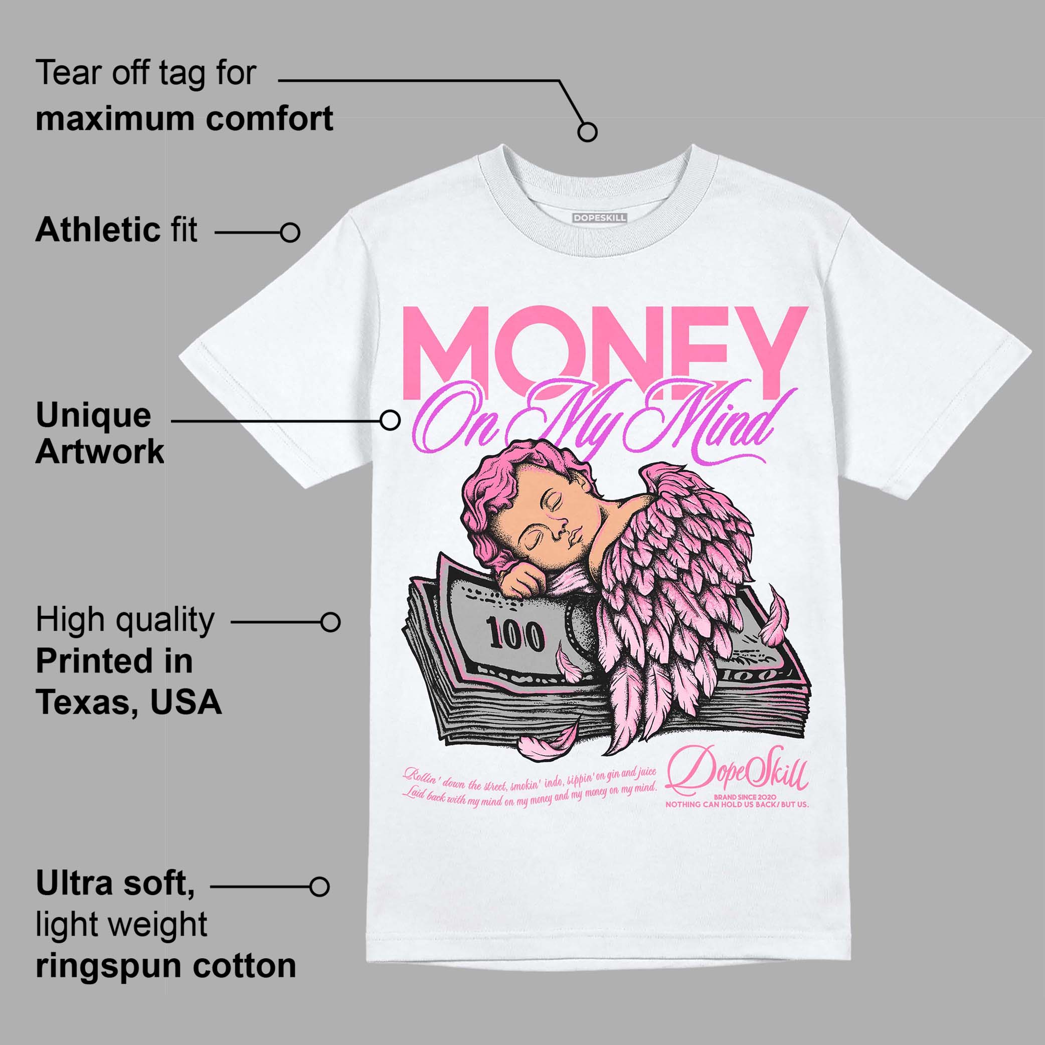 Dunk Low Pink Foam superstreetwear T-Shirt MOMM Graphic