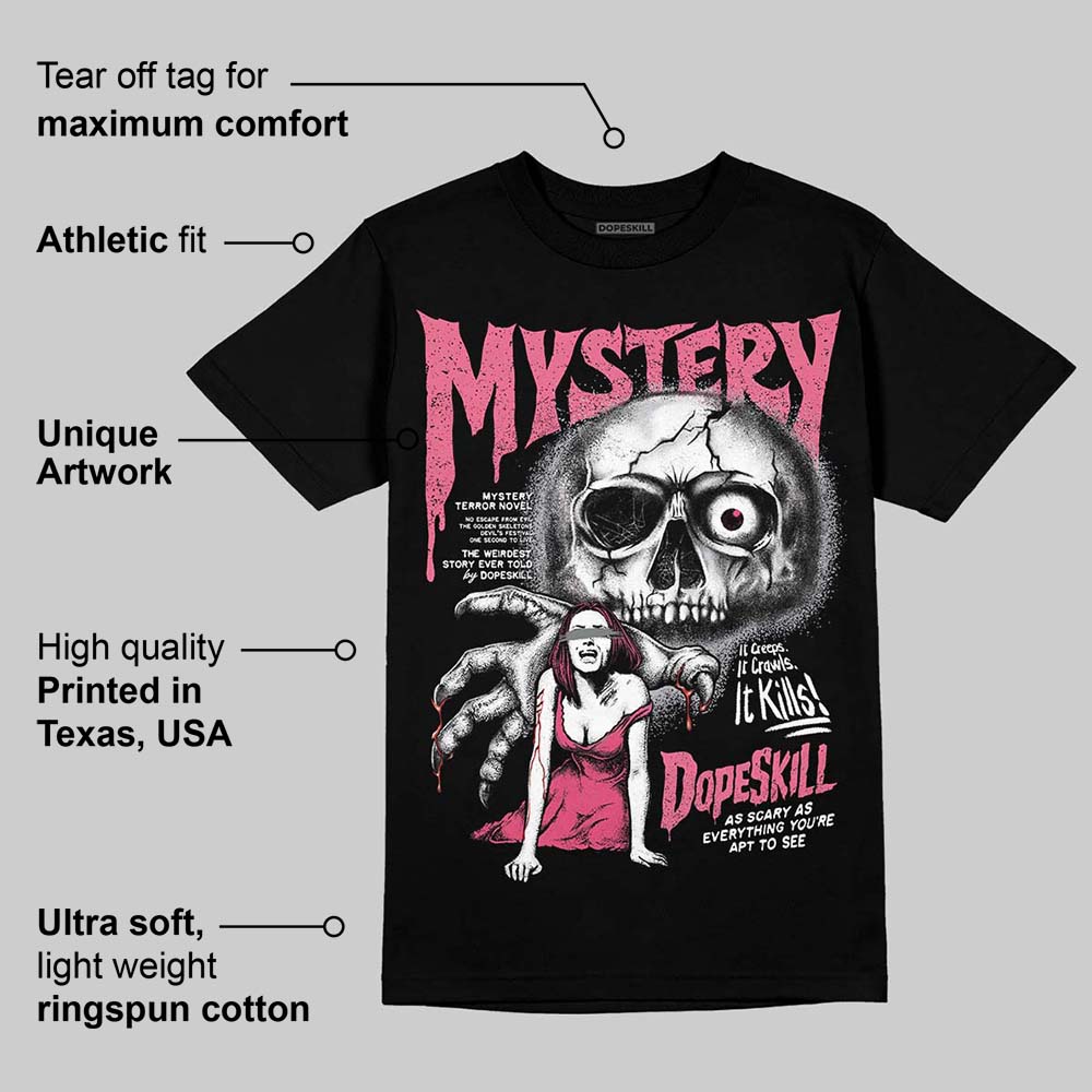 White Fluo Pink superstreetwear T-Shirt Mystery Ghostly Grasp Graphic