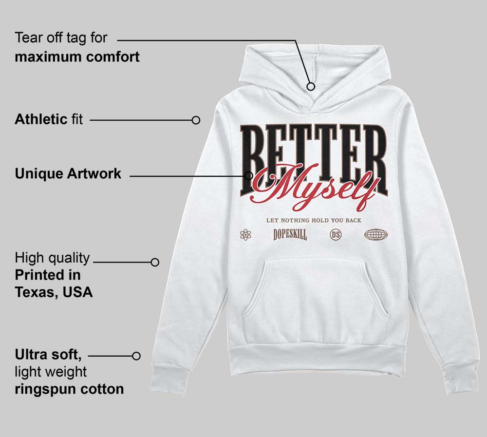 Olive 9s superstreetwear Hoodie Sweatshirt Better Myself Graphic