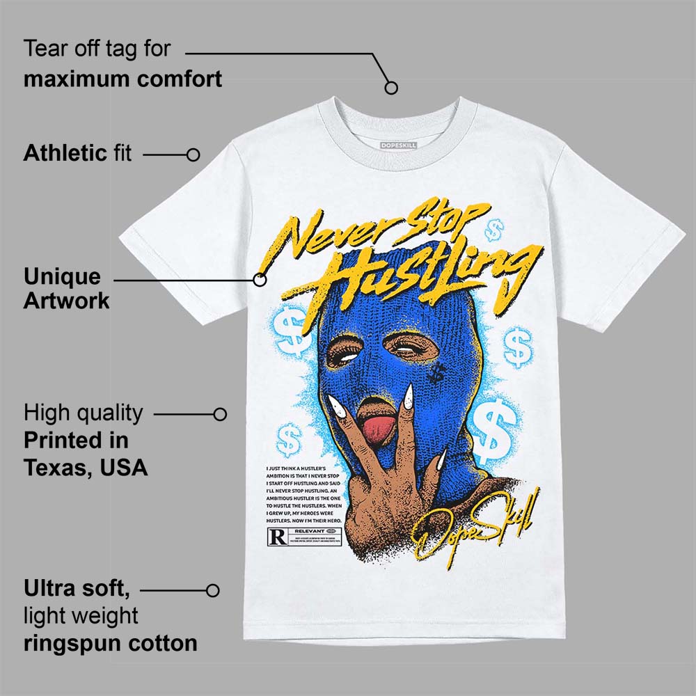 Royal Blue Collection superstreetwear T-Shirt Never Stop Hustling Graphic
