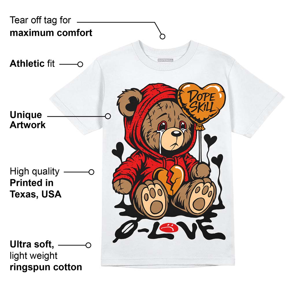 Red Cement 4S superstreetwear T-Shirt Broken Bear Graphic