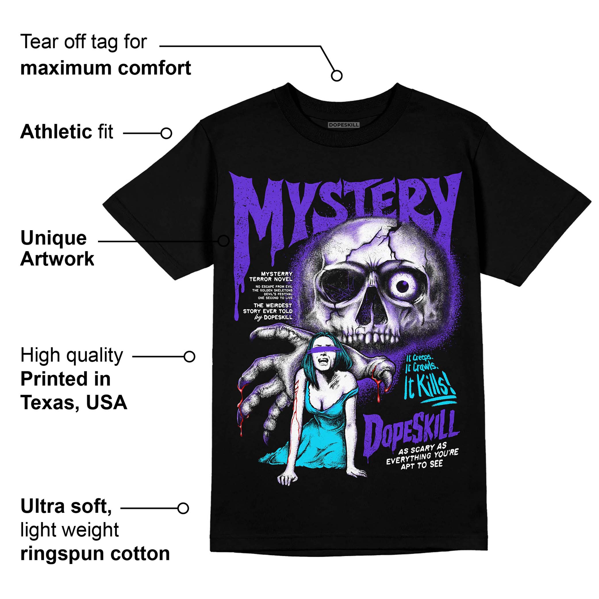 Aqua 6s superstreetwear T-Shirt Mystery Ghostly Grasp Graphic