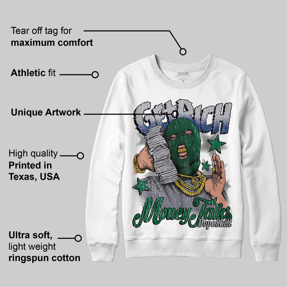 GT-2160 Shamrock Green superstreetwear Sweatshirt Get Rich Graphic