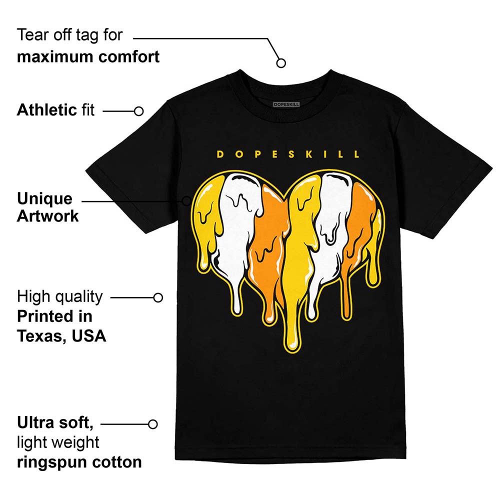 Yellow Ochre 6s superstreetwear T-Shirt Slime Drip Heart Graphic