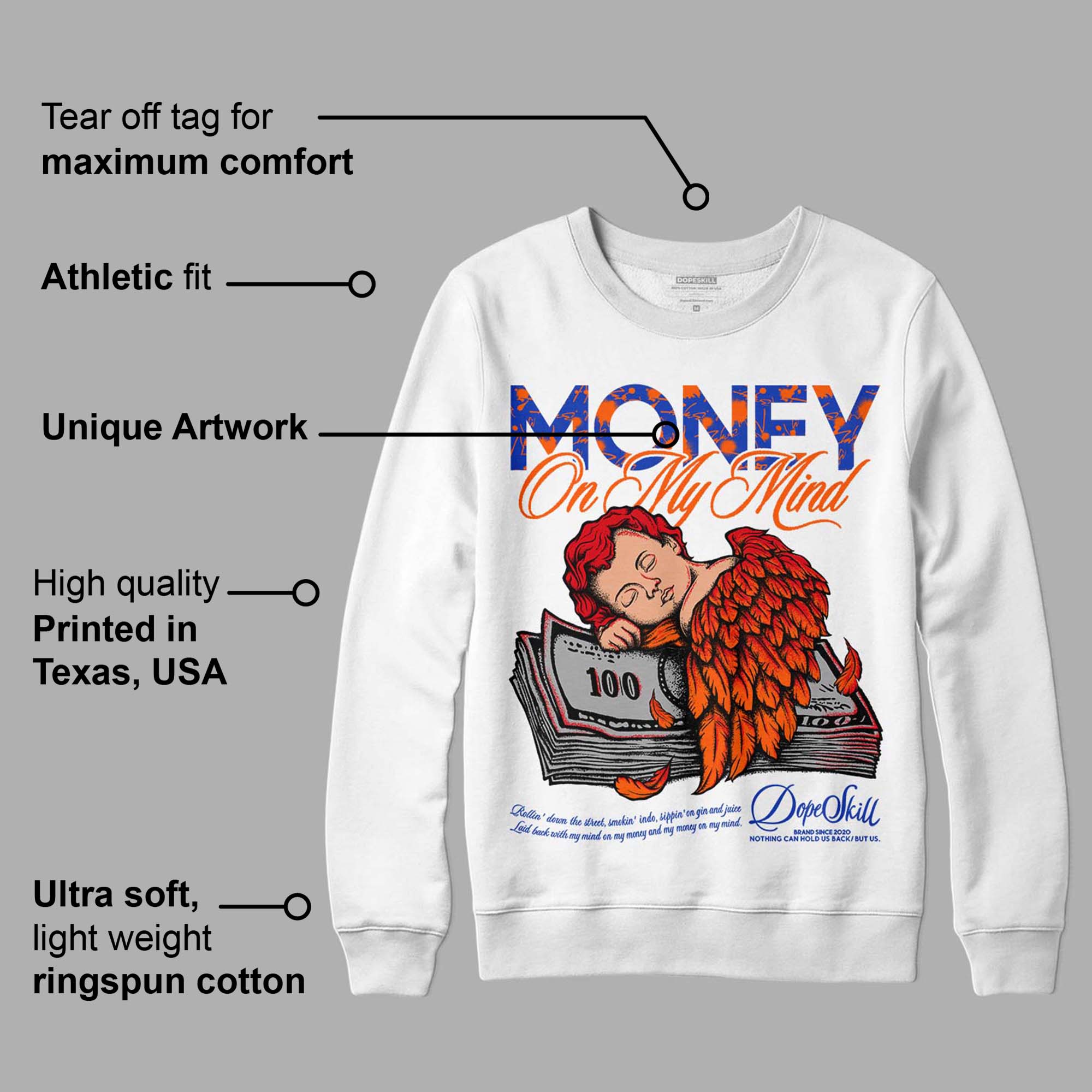Dunk Low Futura Orange Blaze superstreetwear Sweatshirt MOMM Graphic