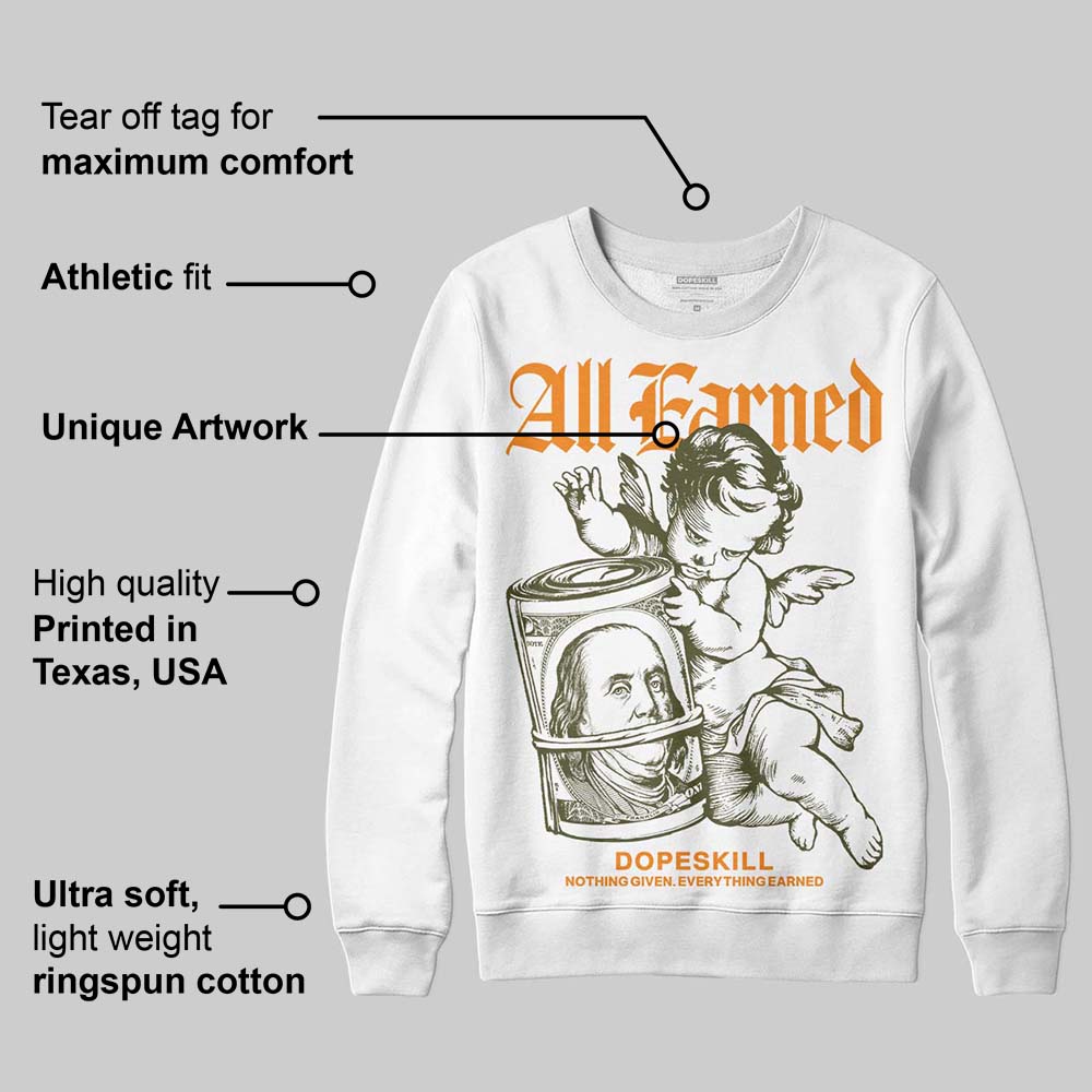 Olive Collection superstreetwear Sweatshirt All Earned Graphic