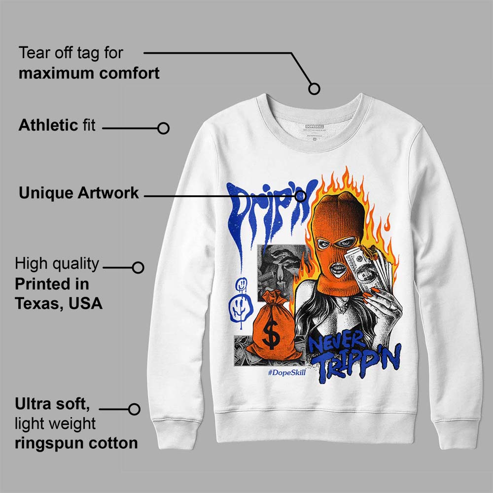 Dunk Futura Orange Blaze superstreetwear Sweatshirt Drip'n Never Tripp'n Graphic