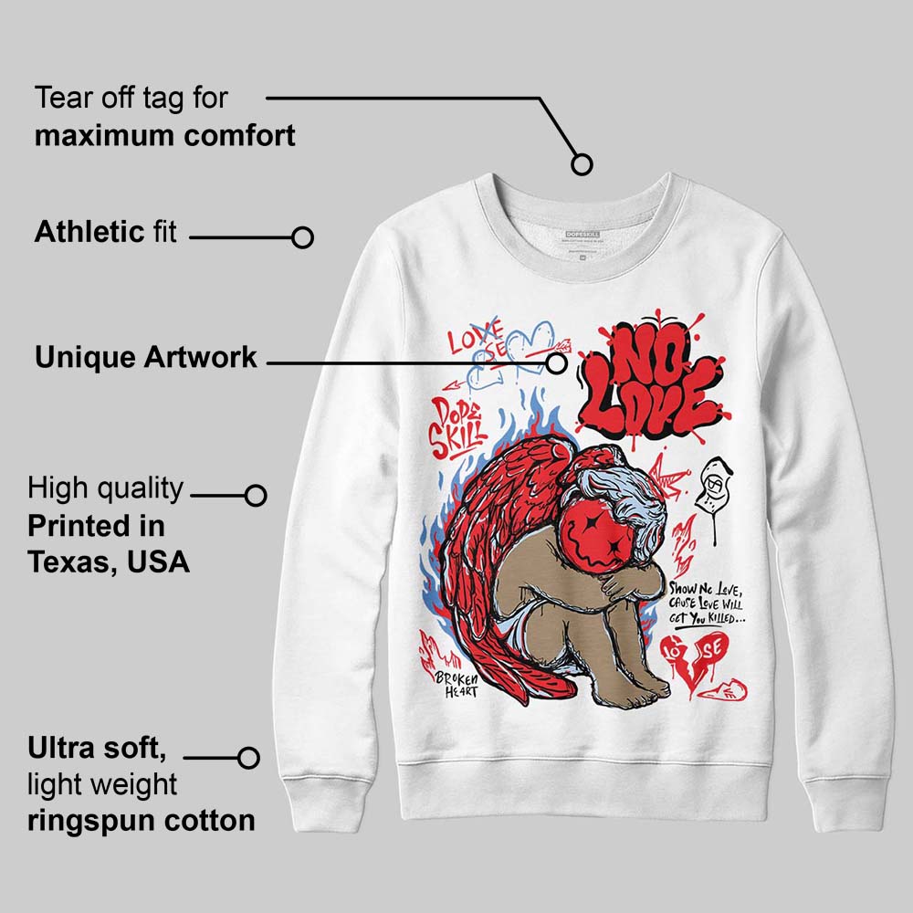 Cherry 11s superstreetwear Sweatshirt No Love Graphic
