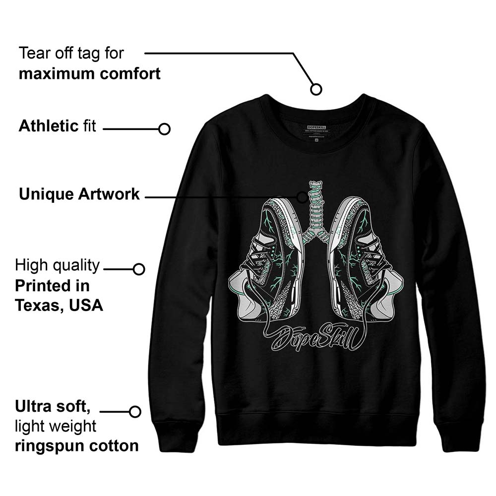Green Glow 3s superstreetwear Sweatshirt Breathe Graphic