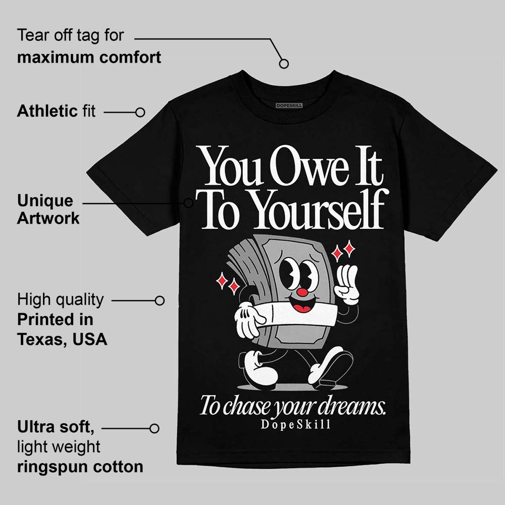 White Thunder 4s superstreetwear T-Shirt Owe It To Yourself Graphic
