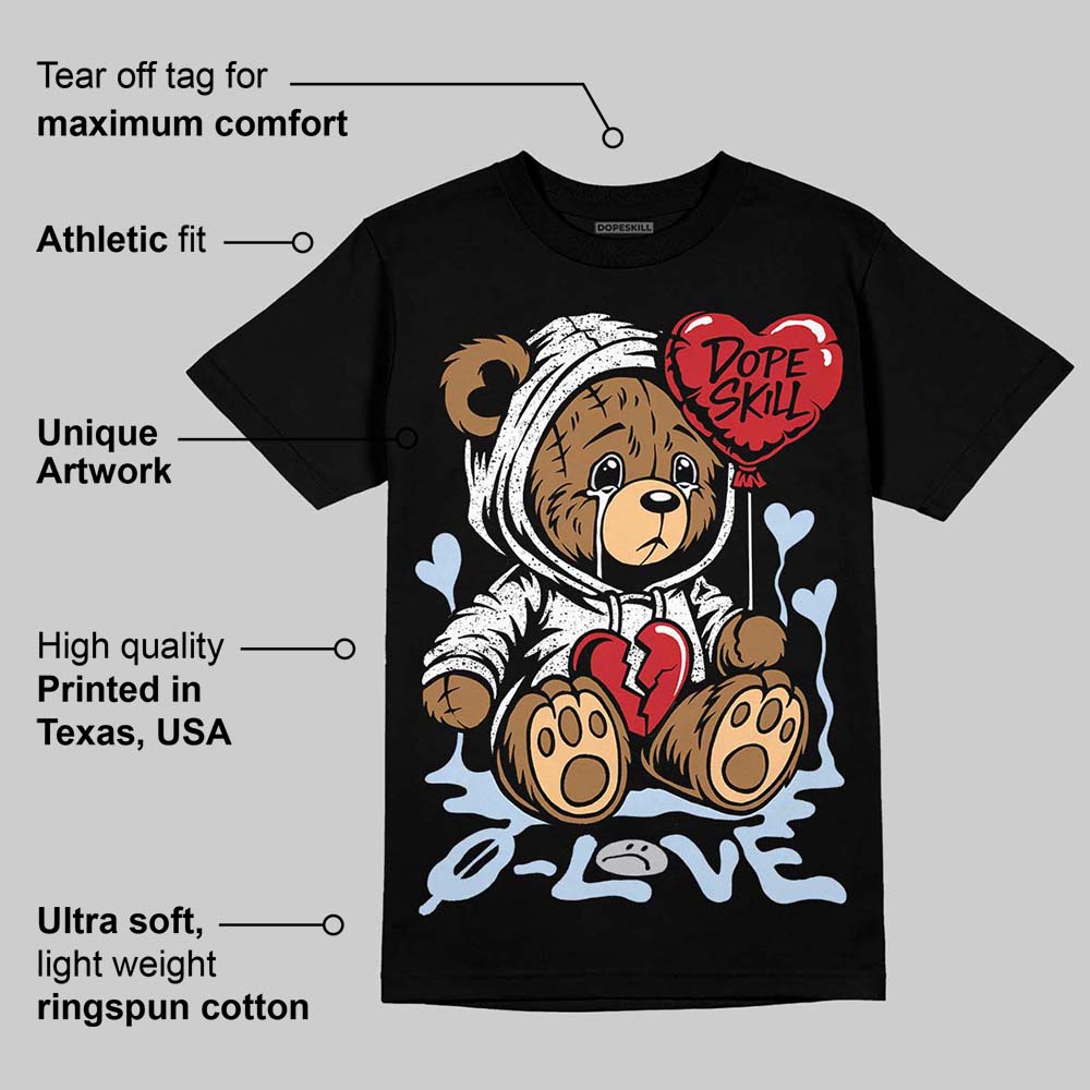 Black Metallic Reimagined 5s superstreetwear T-Shirt Broken Bear Graphic