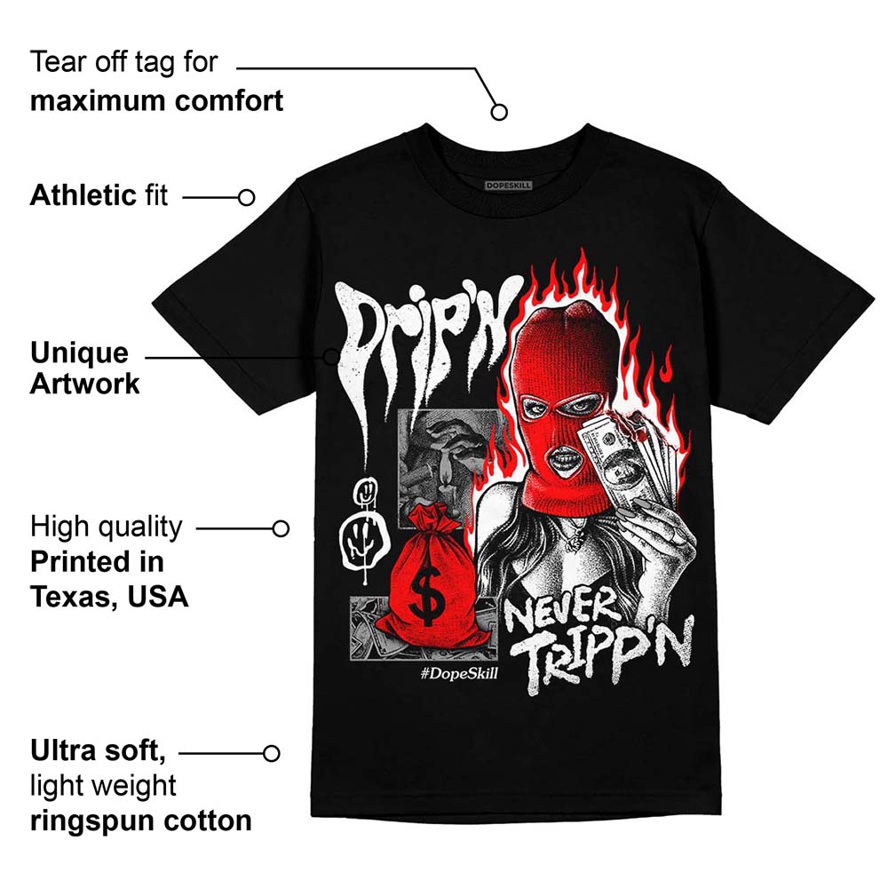Black and White Collection superstreetwear T-Shirt Drip'n Never Tripp'n Graphic