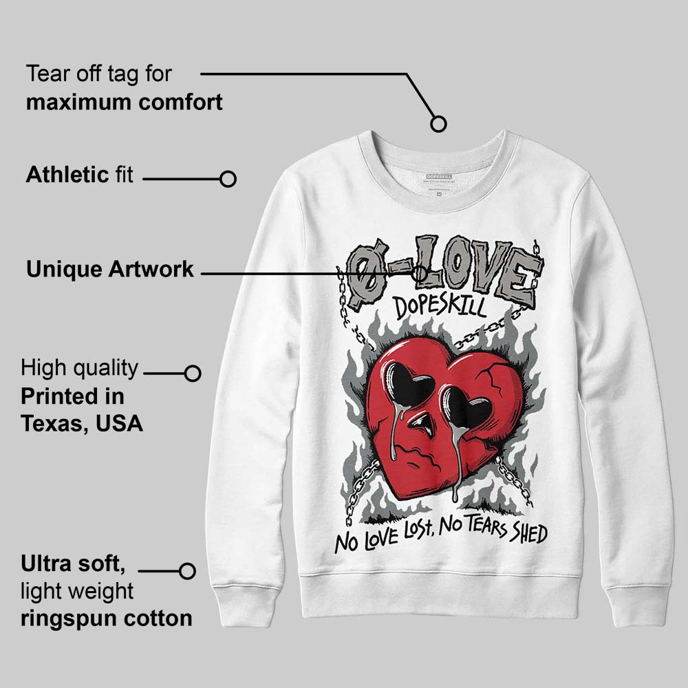 Cool Grey 9s superstreetwear Sweatshirt Crying Heart Graphic