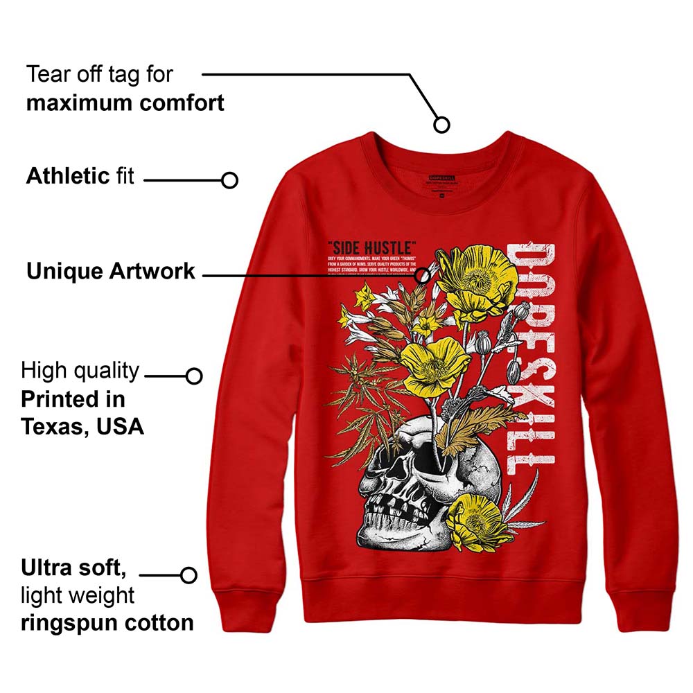 Red Collection superstreetwear Red Sweatshirt Side Hustle Graphic