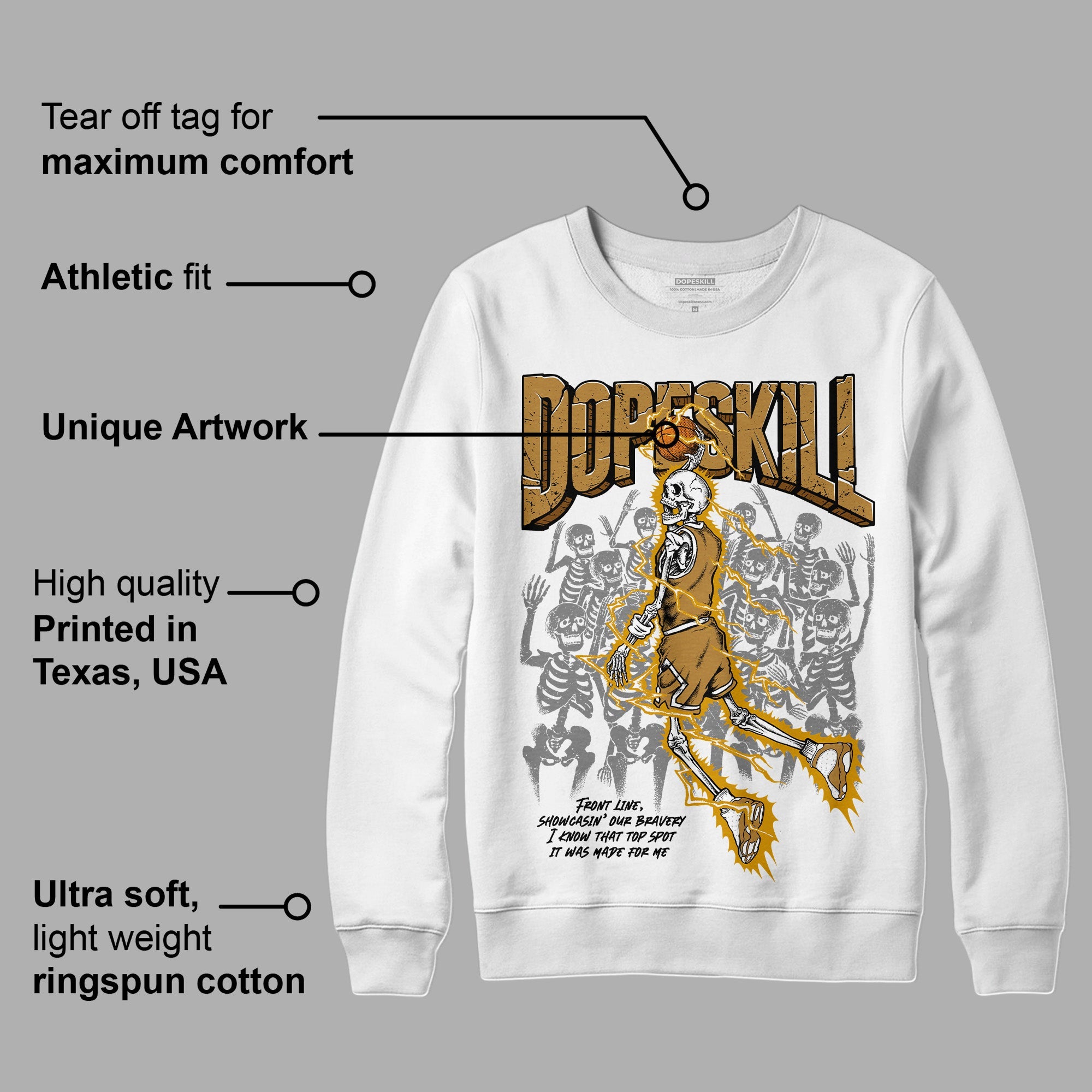 Wheat 13s superstreetwear Sweatshirt Thunder Dunk Graphic