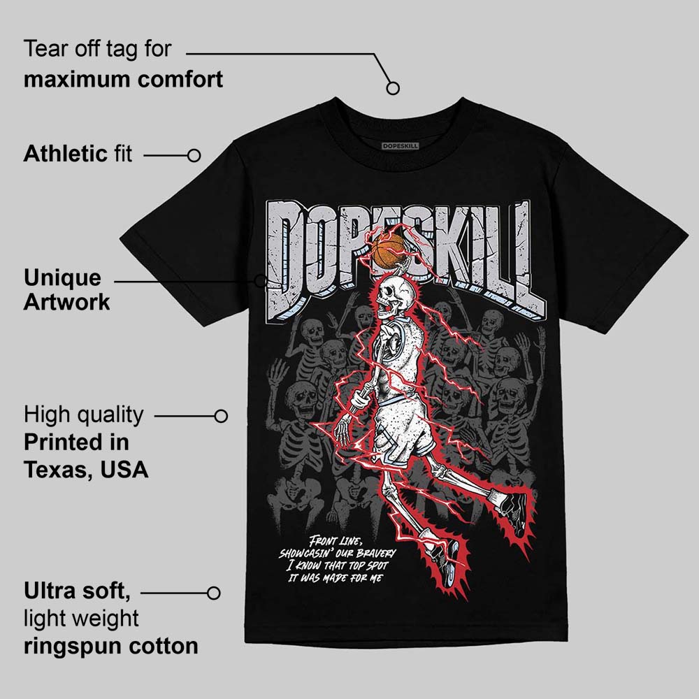 Black Metallic Reimagined 5s superstreetwear T-Shirt Thunder Dunk Graphic