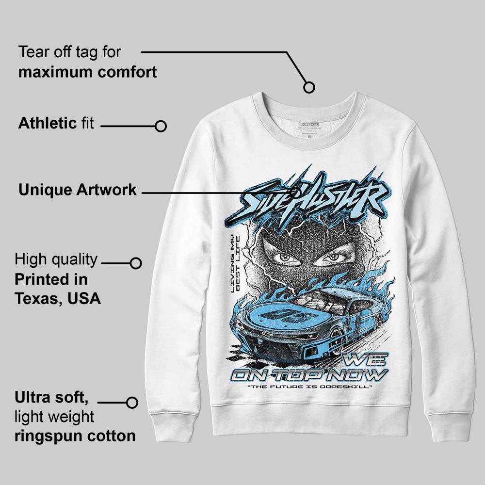 Legend Blue 11s superstreetwear Sweatshirt New Side Hustler Graphic
