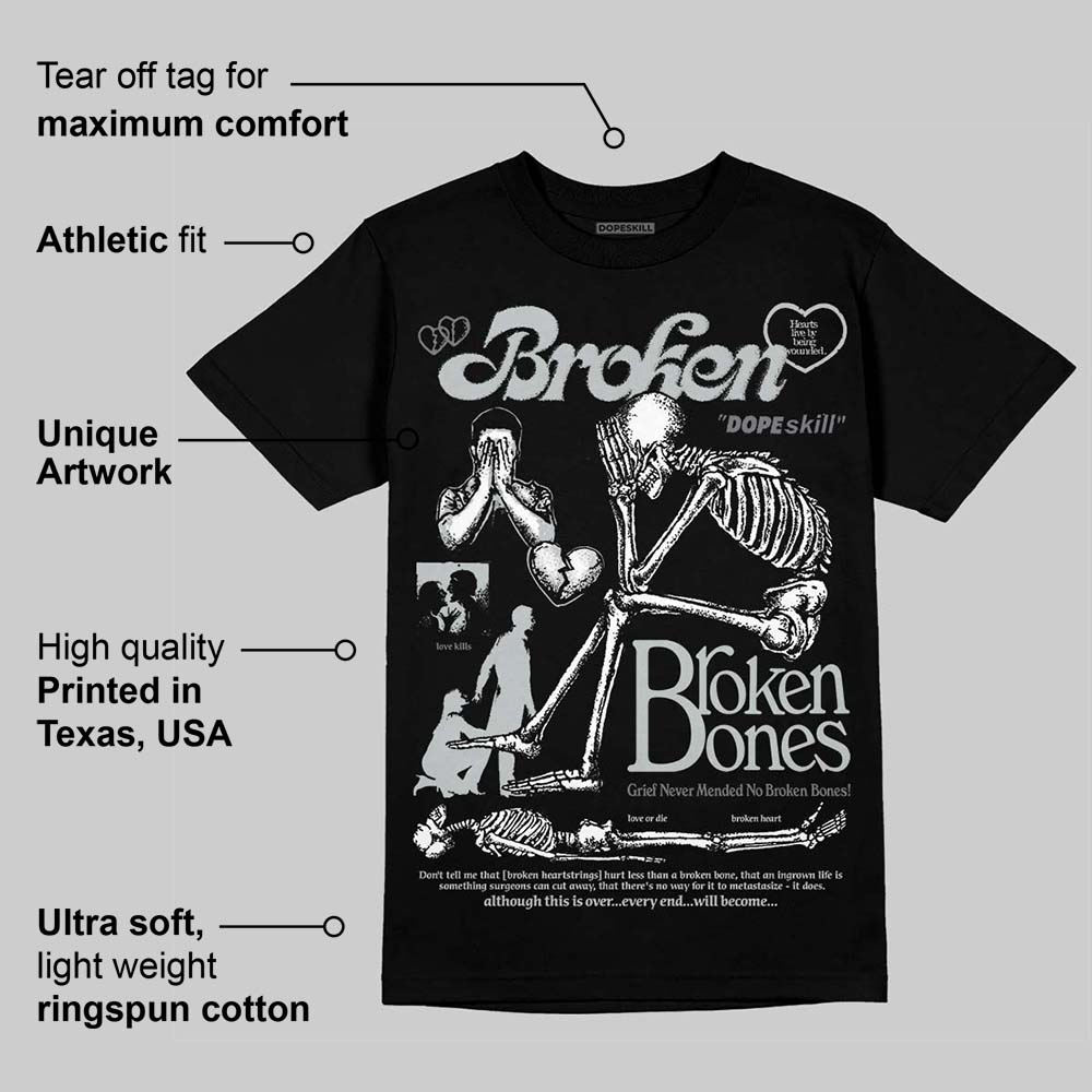 Wolf Grey 12s superstreetwear T-Shirt Broken Bones Graphic