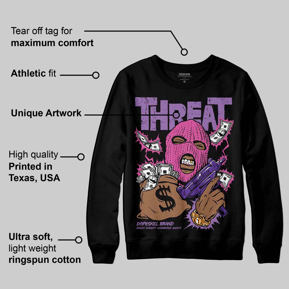 PURPLE Collection superstreetwear Sweatshirt Under Threat Graphic