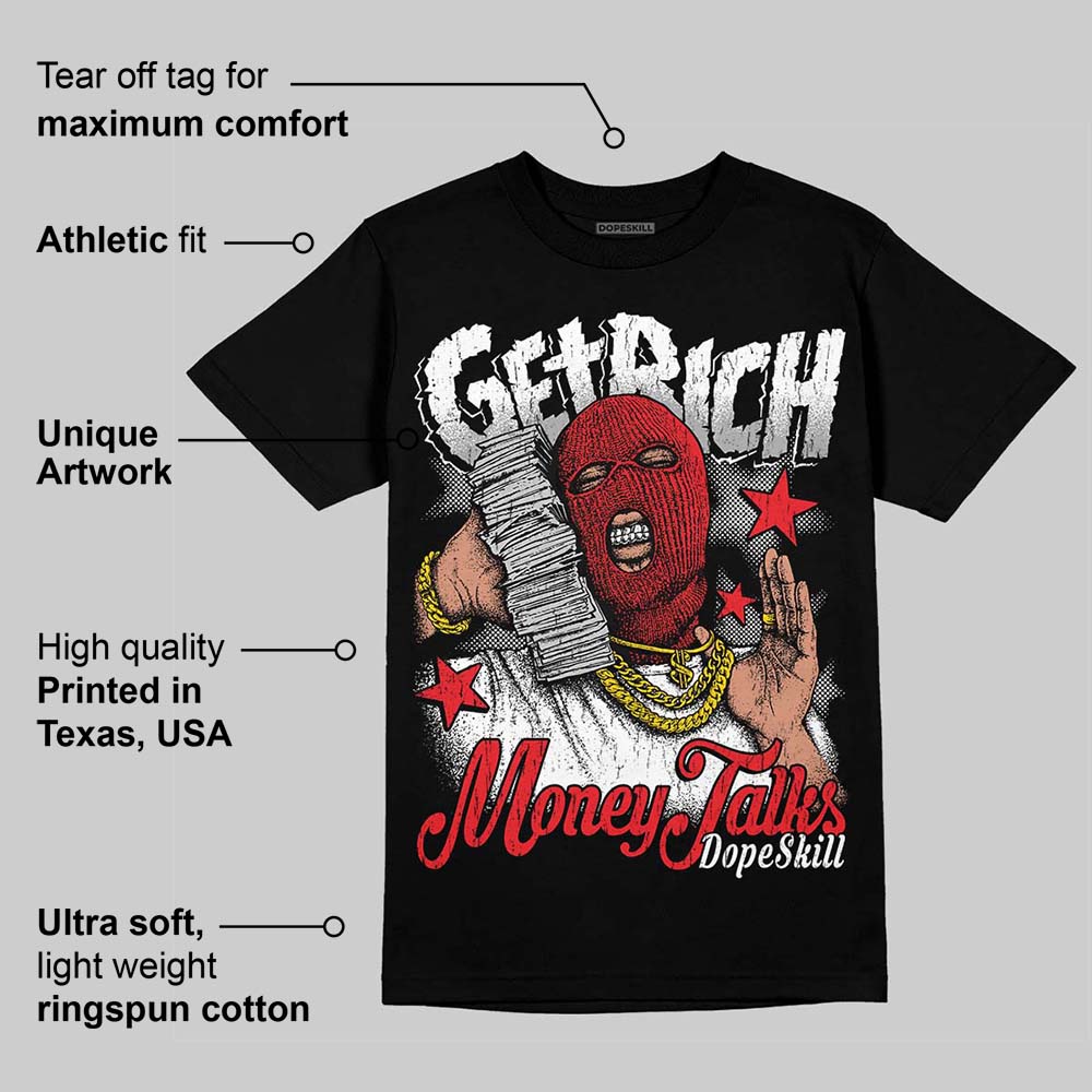 White Thunder 4s superstreetwear T-Shirt Get Rich Graphic