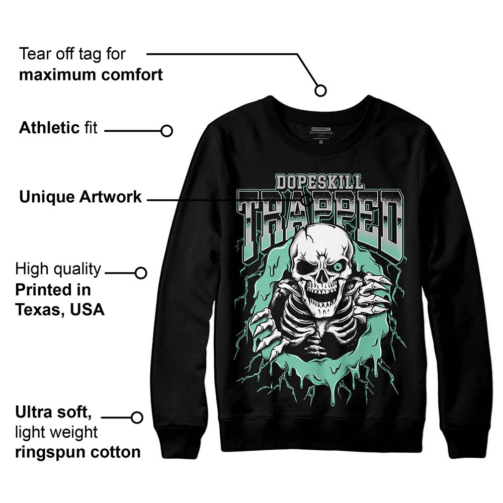 Green Glow 3s superstreetwear Sweatshirt Trapped Halloween Graphic