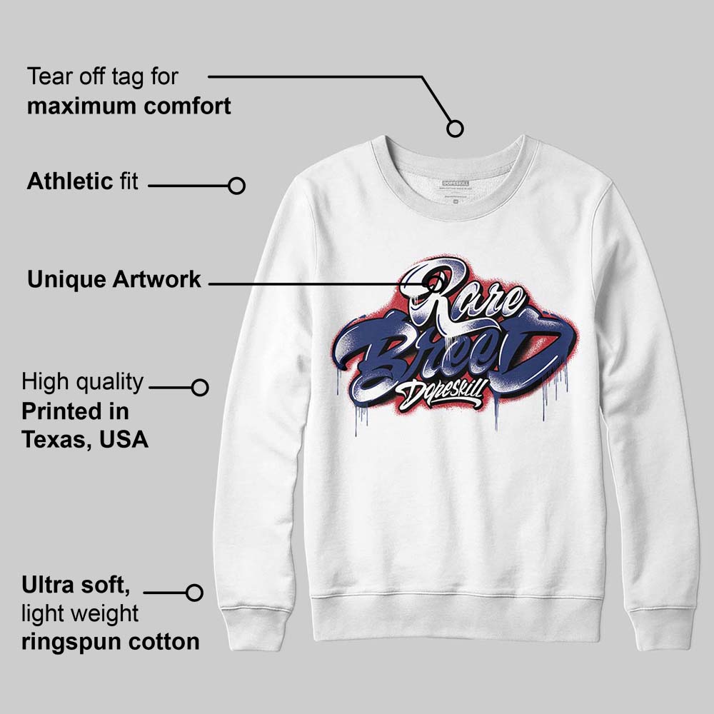 Rare Air Deep Royal Blue 1s superstreetwear Sweatshirt Rare Breed Type Graphic