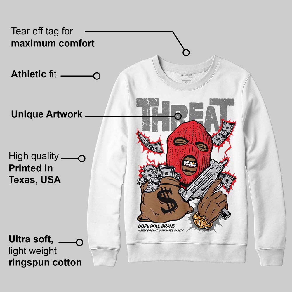 Grey Collection superstreetwear Sweatshirt Under Threat Graphic
