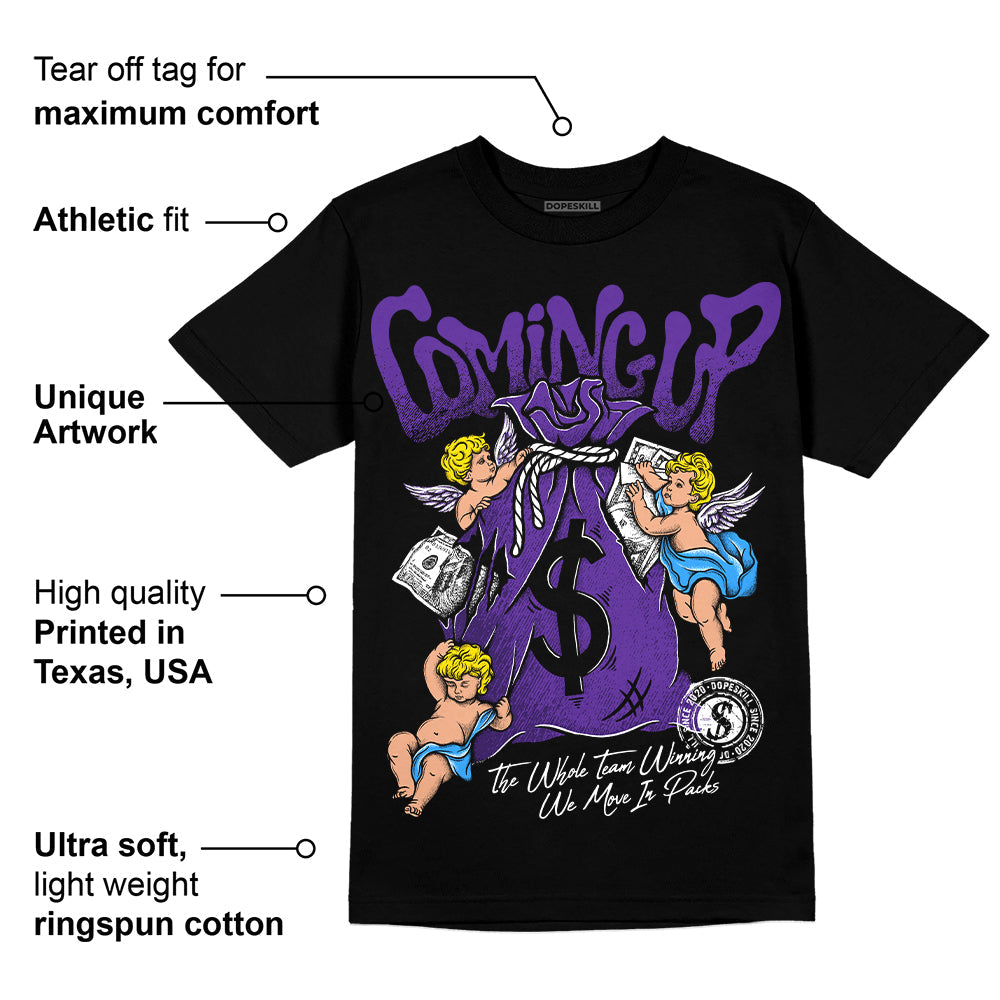 PURPLE Collection superstreetwear T-Shirt Money Bag Coming Up Graphic